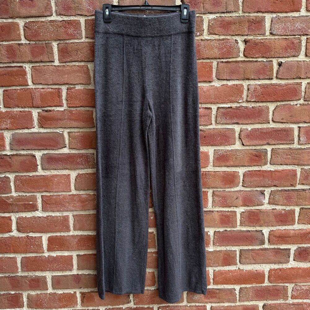 Barefoot Dreams Women's Cozychic Lite Wide Leg Seamed Pants carbon Small NWT
